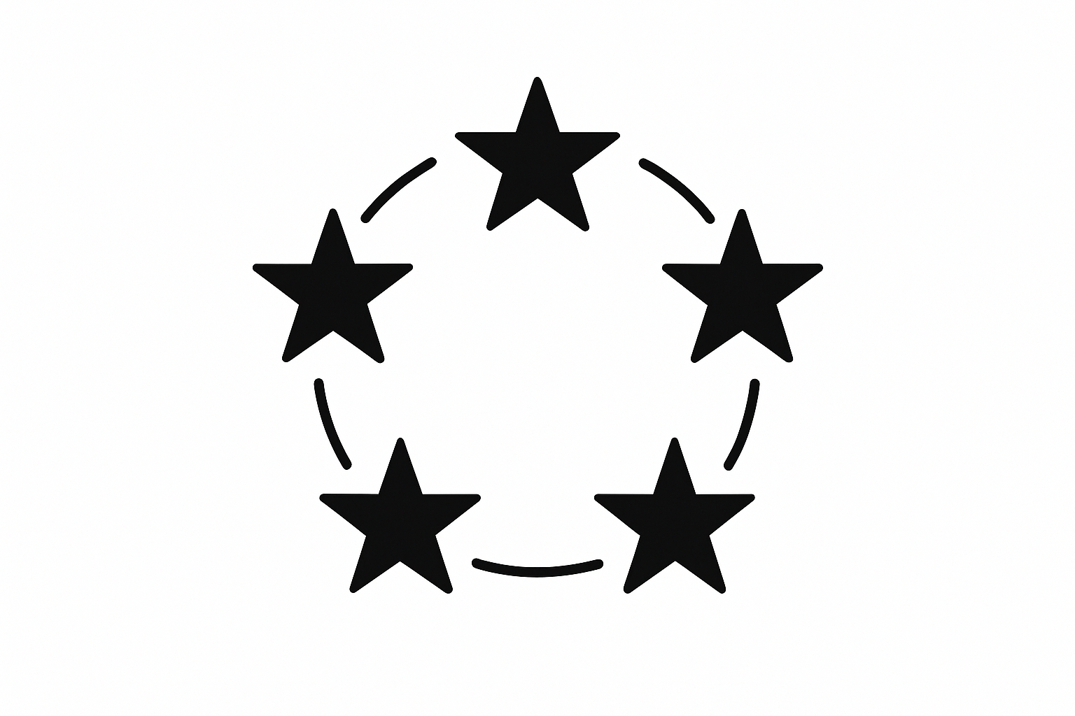 no colors and please make them in a circle
